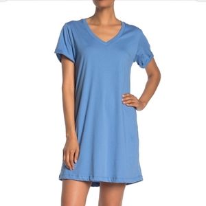 Alternative Apparel Cotton T-Shirt Dress Blue